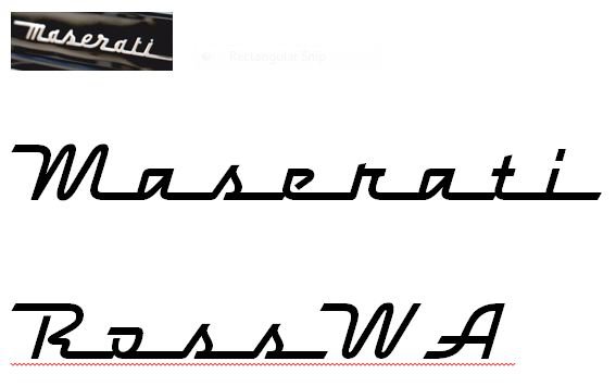 Maserati Font | SportsMaserati.com